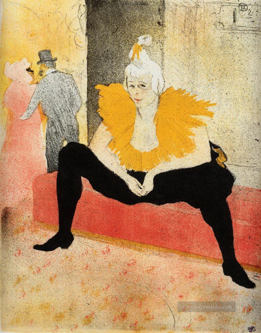 sie CHA u Kao chinesische Hanswurst saß 1896 Toulouse Lautrec Henri de Ölgemälde